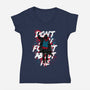 Unforgotten Rebel-Womens-V-Neck-Tee-Tronyx79