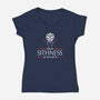 Hello Sithness-Womens-V-Neck-Tee-kharmazero