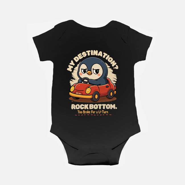 Rock Bottom Penguin-Baby-Basic-Onesie-Trendlory