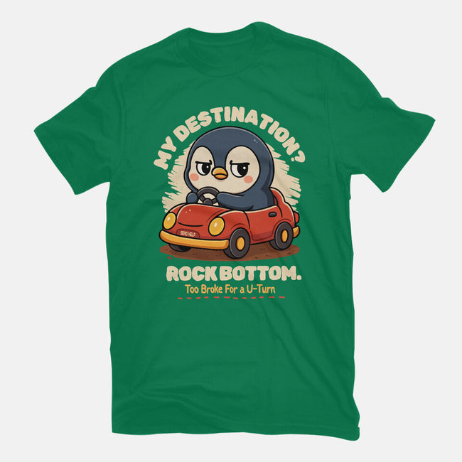 Rock Bottom Penguin-Unisex-Basic-Tee-Trendlory