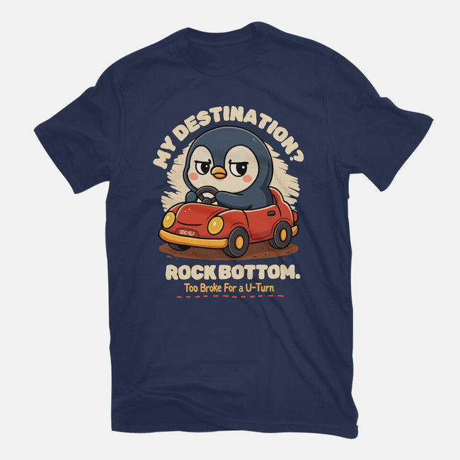 Rock Bottom Penguin-Unisex-Basic-Tee-Trendlory