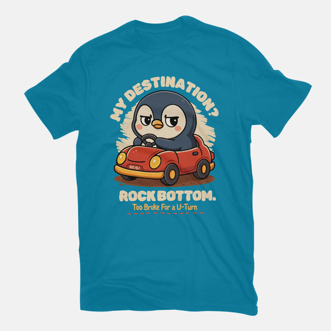 Rock Bottom Penguin-Unisex-Basic-Tee-Trendlory