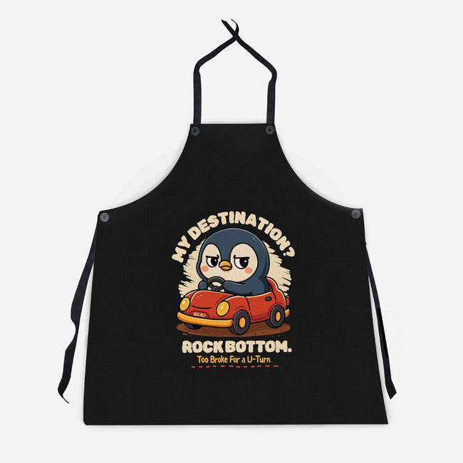 Rock Bottom Penguin-Unisex-Kitchen-Apron-Trendlory