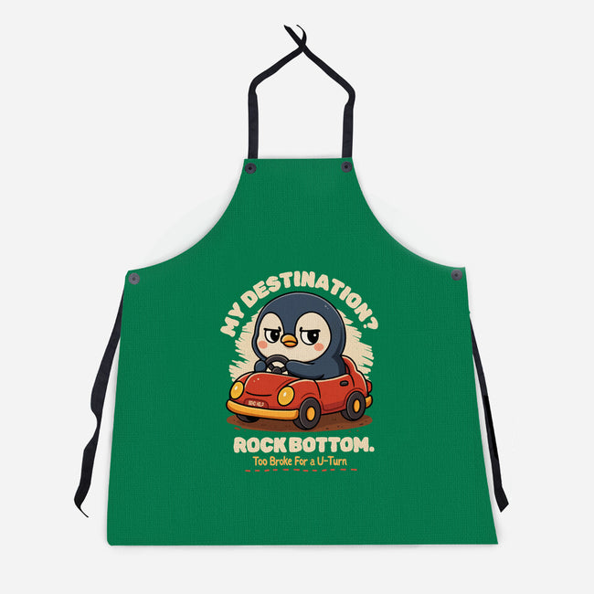 Rock Bottom Penguin-Unisex-Kitchen-Apron-Trendlory