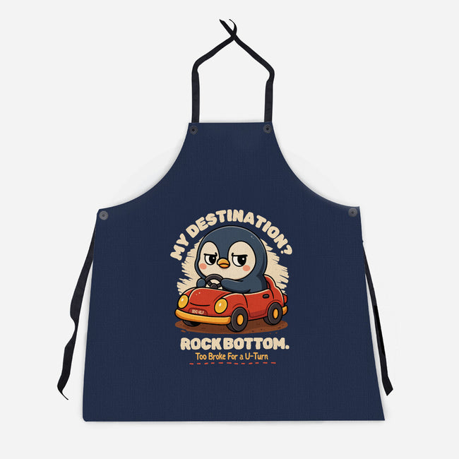 Rock Bottom Penguin-Unisex-Kitchen-Apron-Trendlory