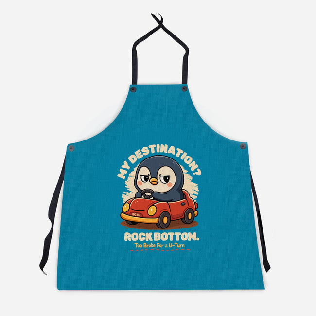 Rock Bottom Penguin-Unisex-Kitchen-Apron-Trendlory