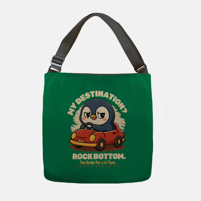 Rock Bottom Penguin-None-Adjustable Tote-Bag-Trendlory