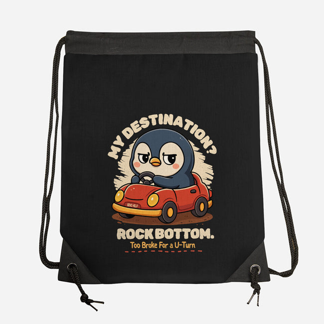 Rock Bottom Penguin-None-Drawstring-Bag-Trendlory