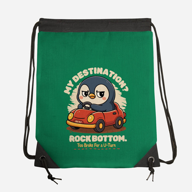 Rock Bottom Penguin-None-Drawstring-Bag-Trendlory