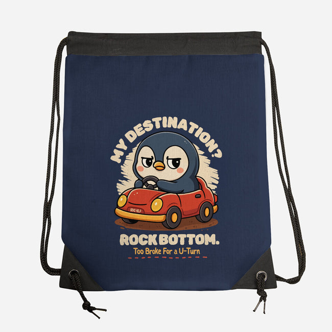 Rock Bottom Penguin-None-Drawstring-Bag-Trendlory