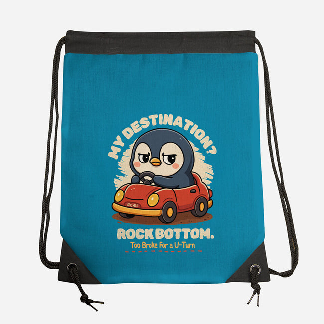 Rock Bottom Penguin-None-Drawstring-Bag-Trendlory