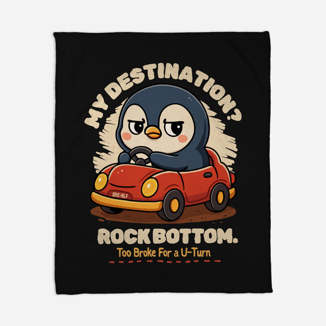 Rock Bottom Penguin-None-Fleece-Blanket-Trendlory