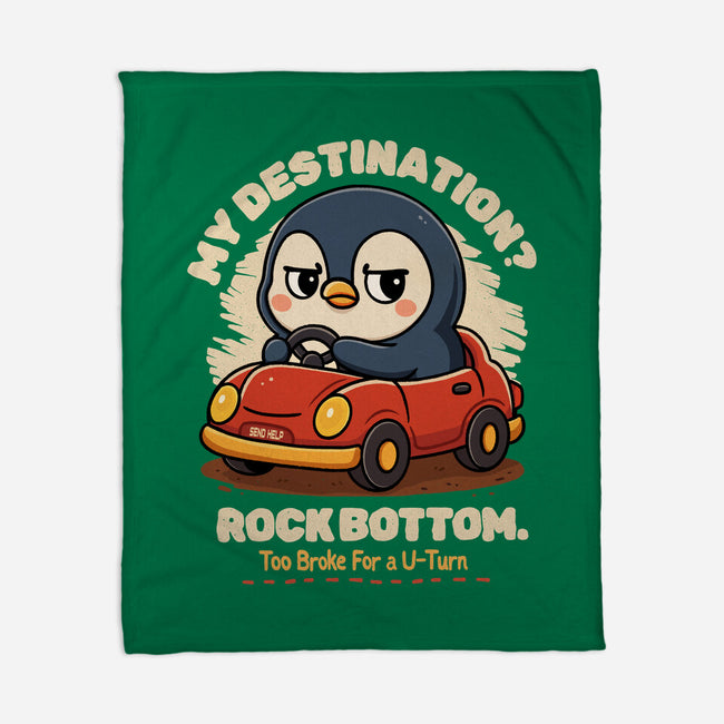 Rock Bottom Penguin-None-Fleece-Blanket-Trendlory