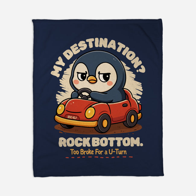 Rock Bottom Penguin-None-Fleece-Blanket-Trendlory