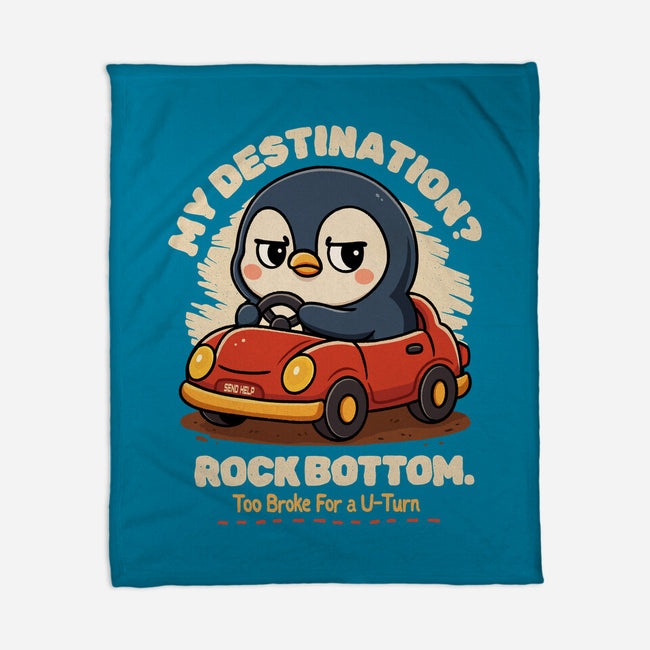 Rock Bottom Penguin-None-Fleece-Blanket-Trendlory