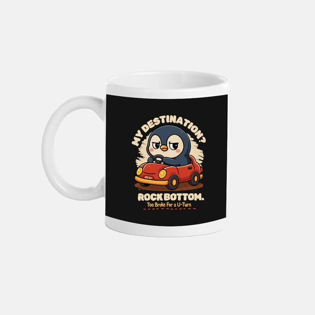 Rock Bottom Penguin-None-Mug-Drinkware-Trendlory