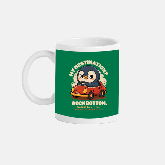 Rock Bottom Penguin-None-Mug-Drinkware-Trendlory