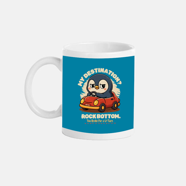 Rock Bottom Penguin-None-Mug-Drinkware-Trendlory