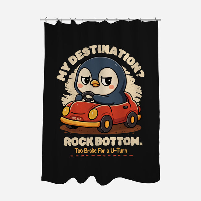 Rock Bottom Penguin-None-Polyester-Shower Curtain-Trendlory
