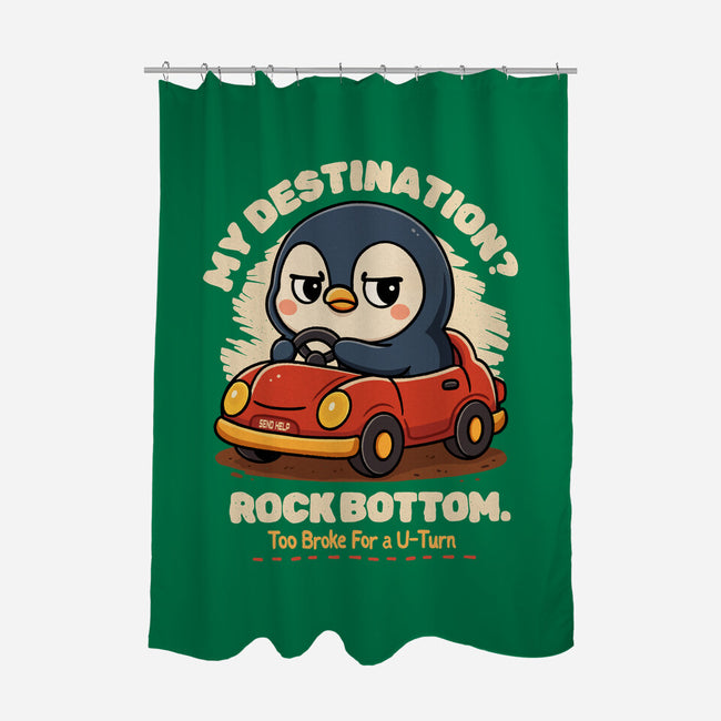 Rock Bottom Penguin-None-Polyester-Shower Curtain-Trendlory