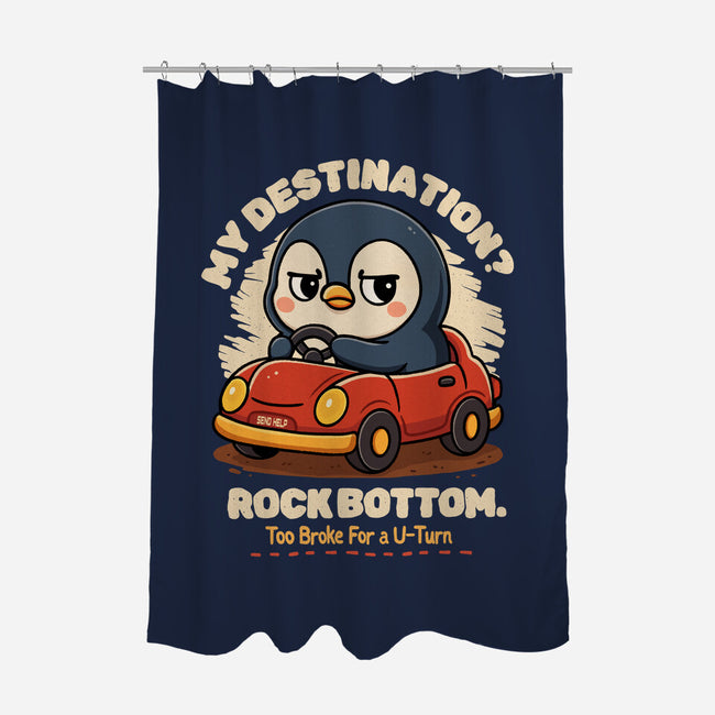 Rock Bottom Penguin-None-Polyester-Shower Curtain-Trendlory