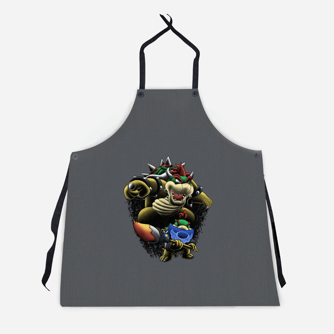 Koopa Royal Duo-Unisex-Kitchen-Apron-Astrobot Invention