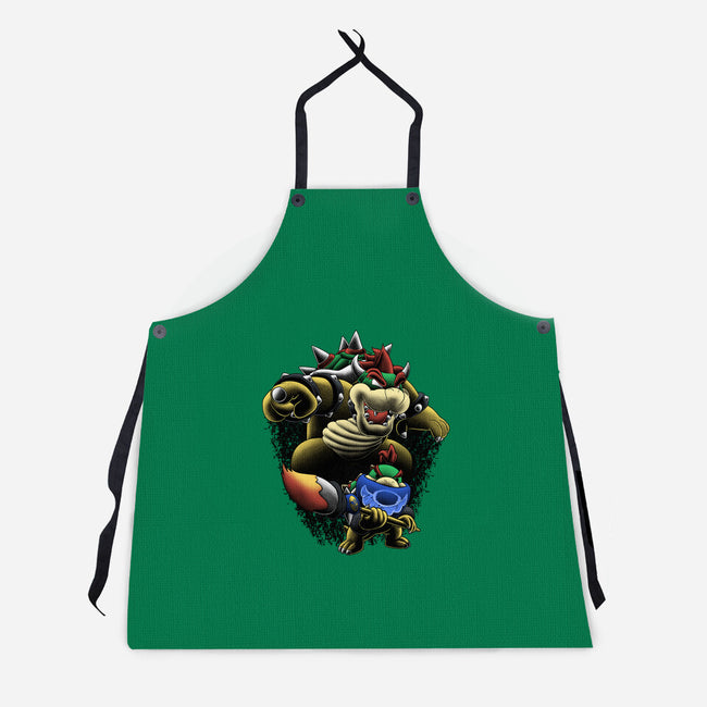 Koopa Royal Duo-Unisex-Kitchen-Apron-Astrobot Invention