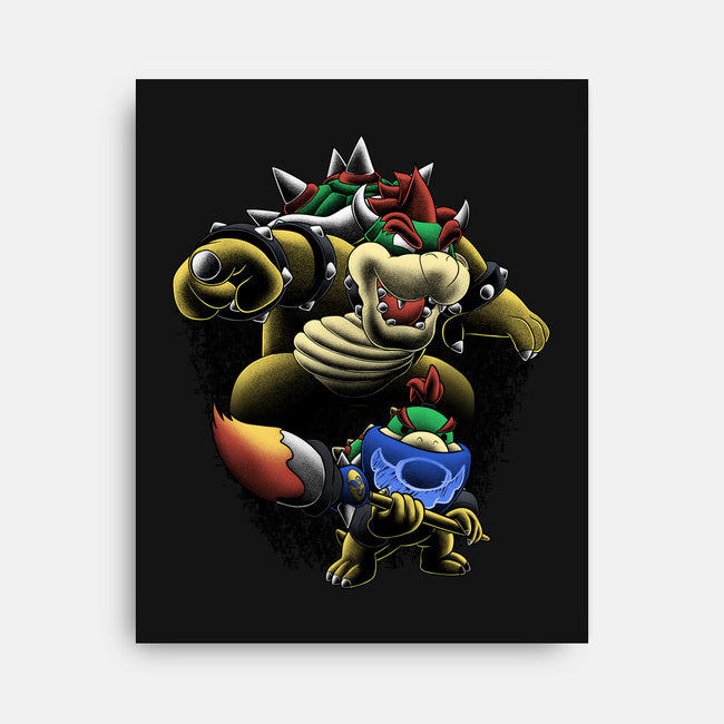 Koopa Royal Duo-None-Stretched-Canvas-Astrobot Invention