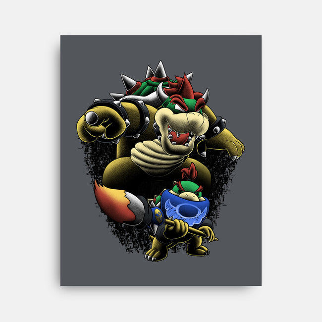 Koopa Royal Duo-None-Stretched-Canvas-Astrobot Invention