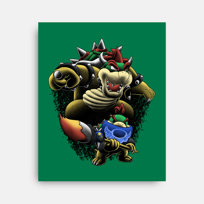 Koopa Royal Duo-None-Stretched-Canvas-Astrobot Invention