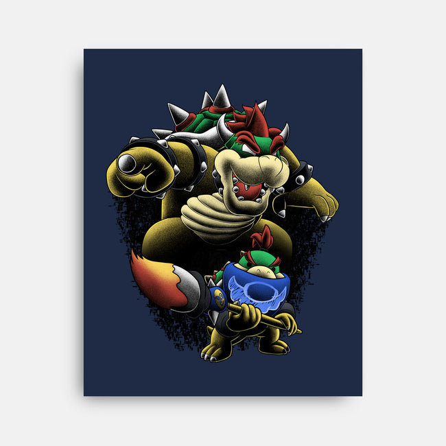 Koopa Royal Duo-None-Stretched-Canvas-Astrobot Invention