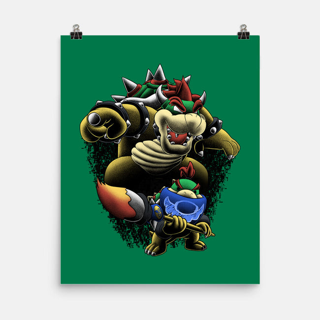 Koopa Royal Duo-None-Matte-Poster-Astrobot Invention