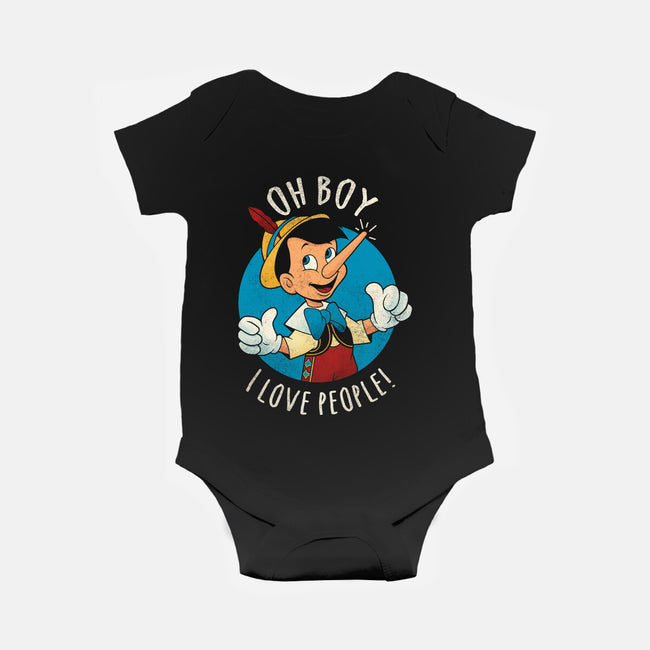 Oh Boy I Love People-Baby-Basic-Onesie-grevalra