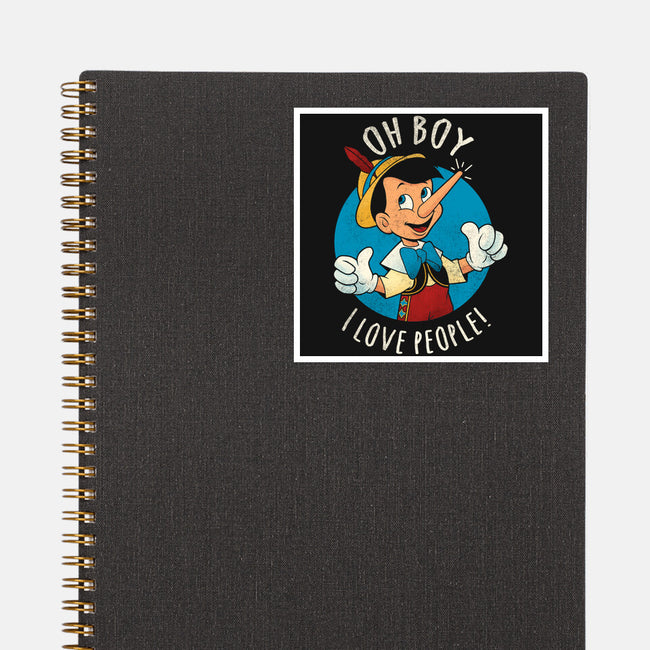 Oh Boy I Love People-None-Glossy-Sticker-grevalra