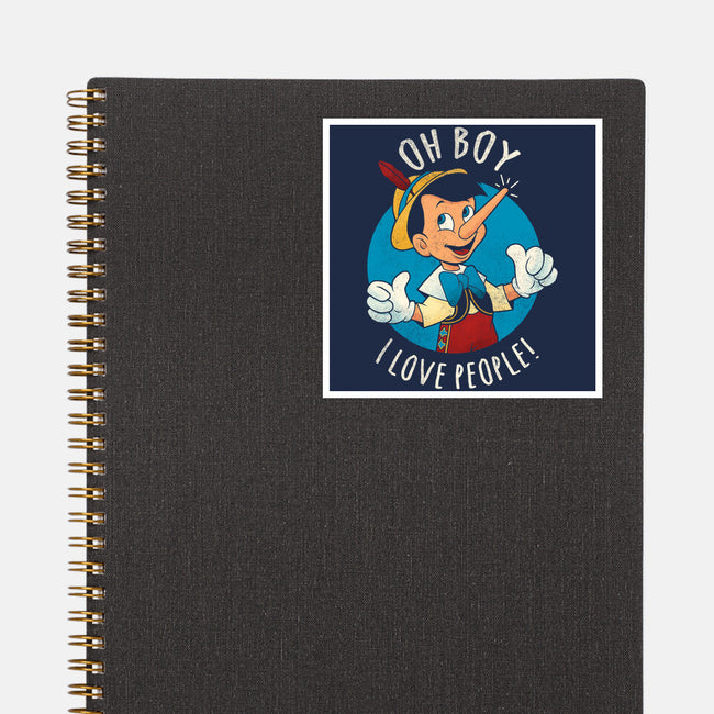 Oh Boy I Love People-None-Glossy-Sticker-grevalra