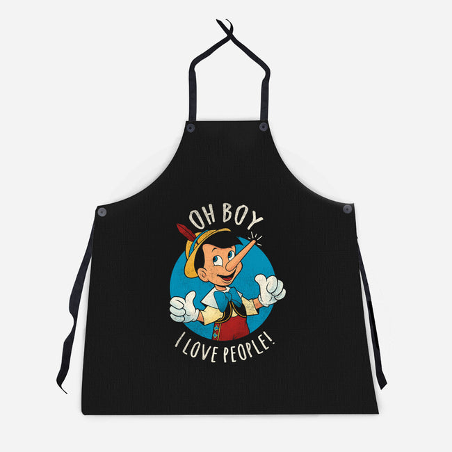 Oh Boy I Love People-Unisex-Kitchen-Apron-grevalra