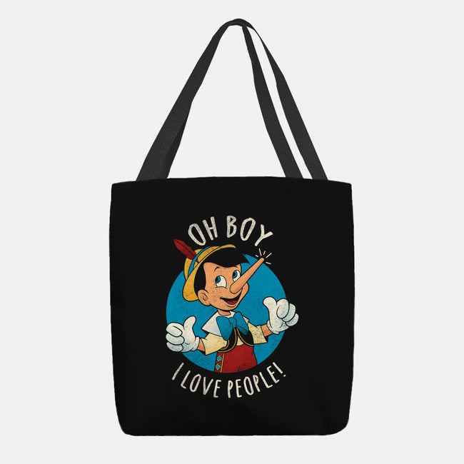 Oh Boy I Love People-None-Basic Tote-Bag-grevalra