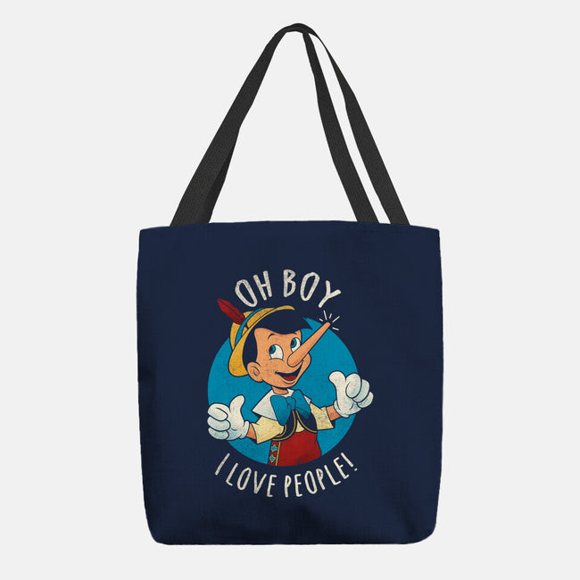 Oh Boy I Love People-None-Basic Tote-Bag-grevalra
