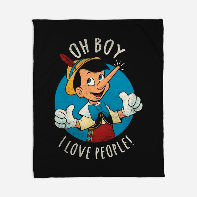 Oh Boy I Love People-None-Fleece-Blanket-grevalra