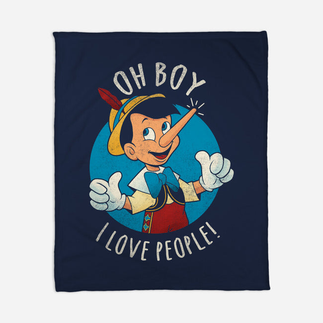 Oh Boy I Love People-None-Fleece-Blanket-grevalra