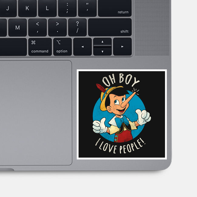 Oh Boy I Love People-None-Glossy-Sticker-grevalra