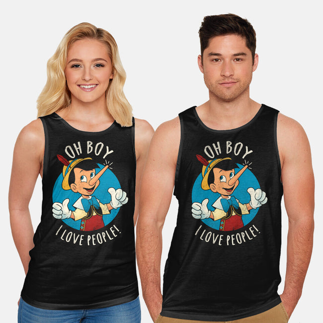 Oh Boy I Love People-Unisex-Basic-Tank-grevalra