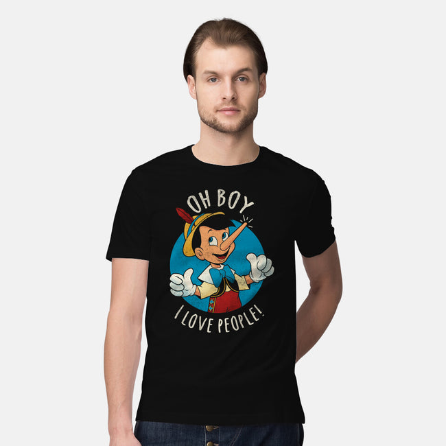 Oh Boy I Love People-Mens-Premium-Tee-grevalra