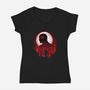 Born Again-Womens-V-Neck-Tee-dandingeroz