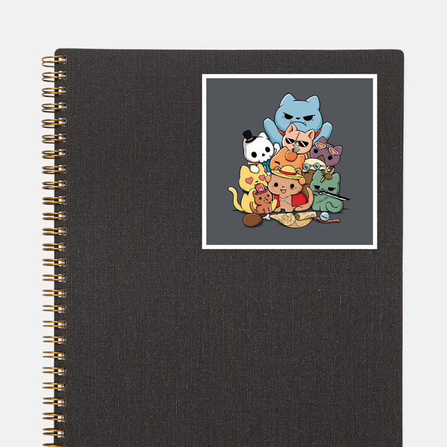 Nakama Kittens-None-Glossy-Sticker-Vallina84