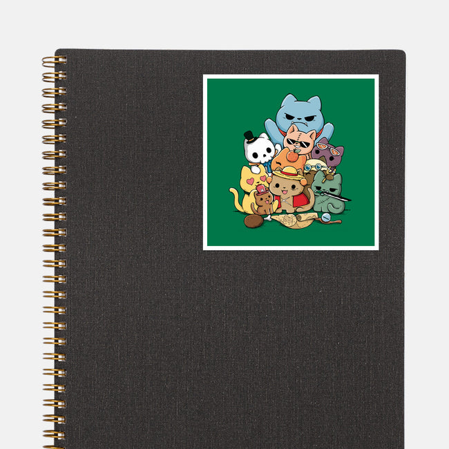 Nakama Kittens-None-Glossy-Sticker-Vallina84