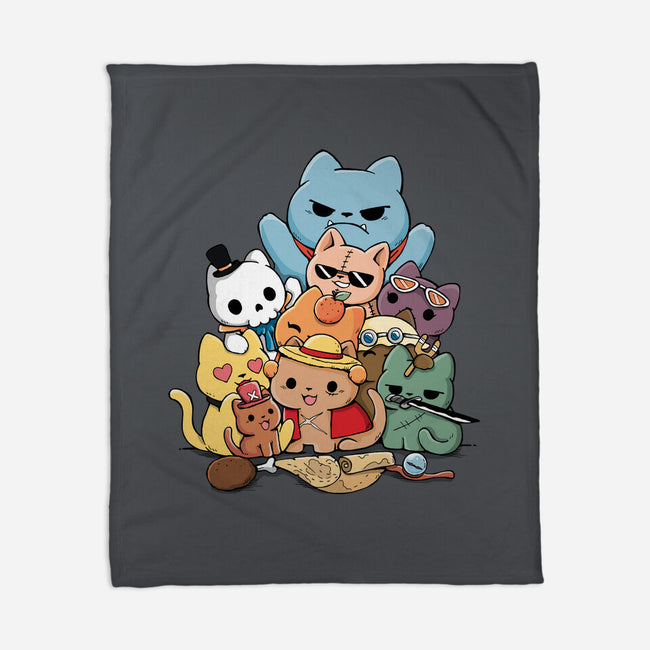 Nakama Kittens-None-Fleece-Blanket-Vallina84
