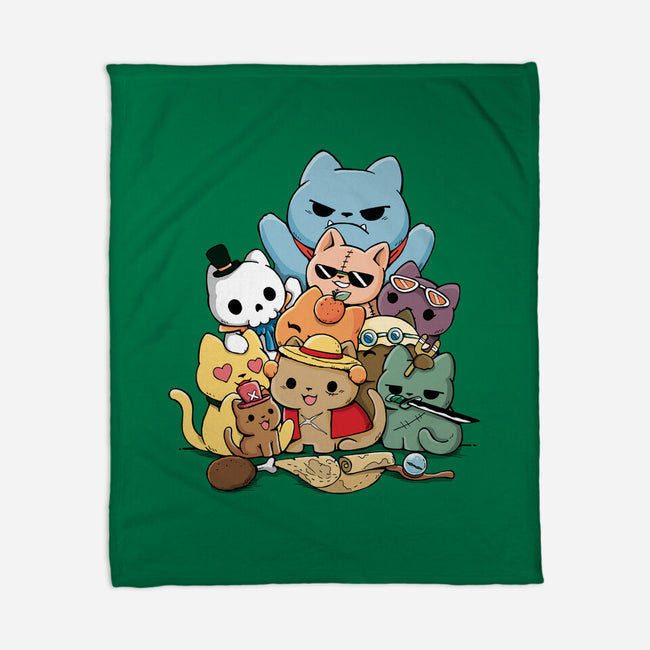 Nakama Kittens-None-Fleece-Blanket-Vallina84