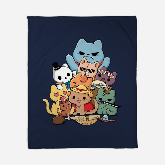 Nakama Kittens-None-Fleece-Blanket-Vallina84