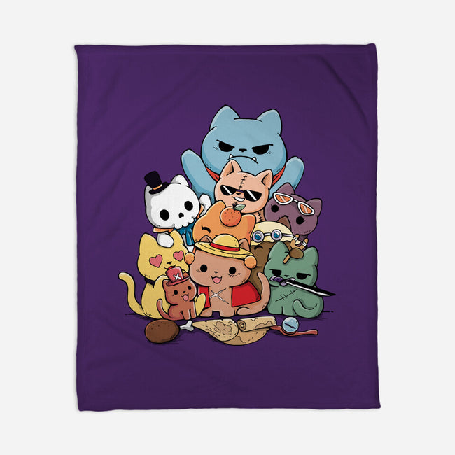 Nakama Kittens-None-Fleece-Blanket-Vallina84